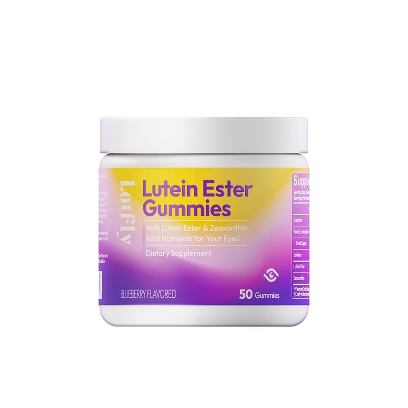 【Eye Care Essential】Lotfly Lutein Ester Gummies | Blueberry Flavor, Individually Packed | Lutein & Zeaxanthin for Clear Vision & Eye Health – 50 Gummies