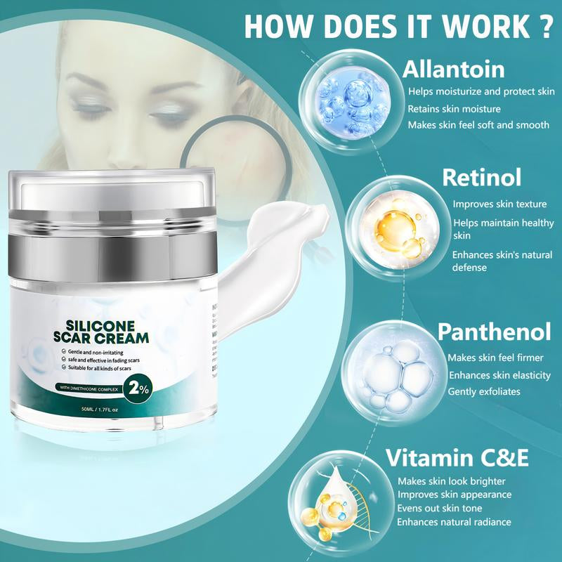[Buy 1 Get 1 Free] PUMKOT 2% Silicone Scar Repair Cream | Retinol Hydrating Firming Cream | Firming, Moisturizing, Facial Care,Skin Care Tools Recommended by Koreans，Scar Beauty Tools