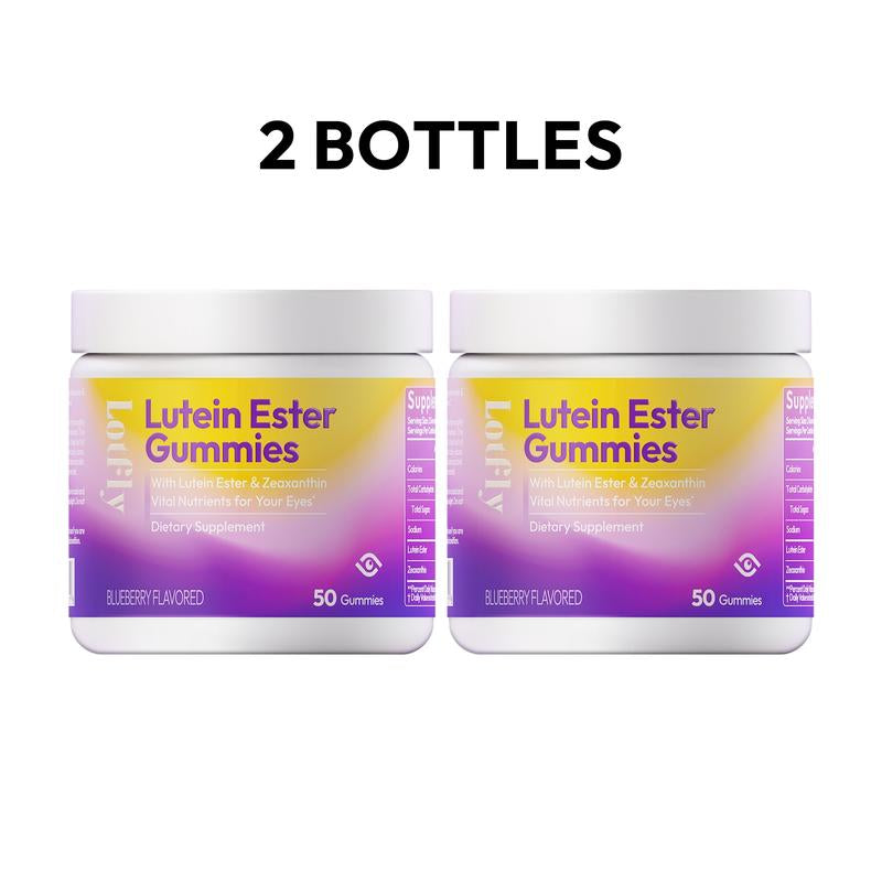【Eye Care Essential】Lotfly Lutein Ester Gummies | Blueberry Flavor, Individually Packed | Lutein & Zeaxanthin for Clear Vision & Eye Health – 50 Gummies