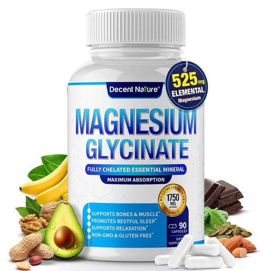 Magnesium Glycinate 500Mg Magnesium Supplement 90 Capsules