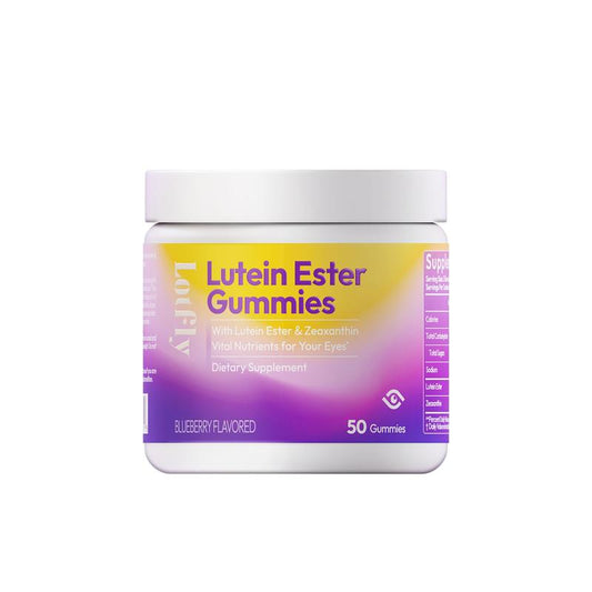 【Eye Care Essential】Lotfly Lutein Ester Gummies | Blueberry Flavor, Individually Packed | Lutein & Zeaxanthin for Clear Vision & Eye Health – 50 Gummies