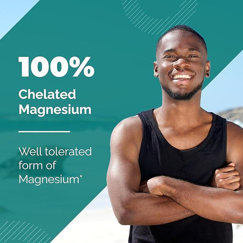 [Sandhus] Magnesium Glycinate 400Mg with Quercetin – Supports Sleep, Muscle Recovery, Bone Health & Immunity Healthcare Calcium Dietary Supplement Natural Fitness Mineral